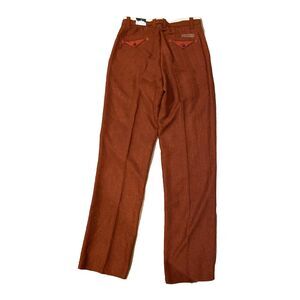 Montique International Men's Dress Slacks, 33 Waist,‎ 36" Unfinished Hem, Spice